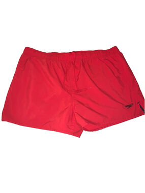 Men's Speedo Swim Trunks Shorts Size Large Red